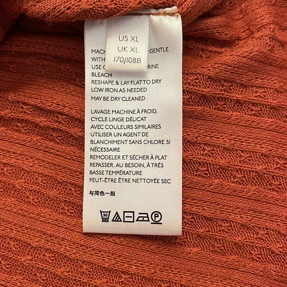 Free people, extra large top, burnt orange - Picture 8 of 9